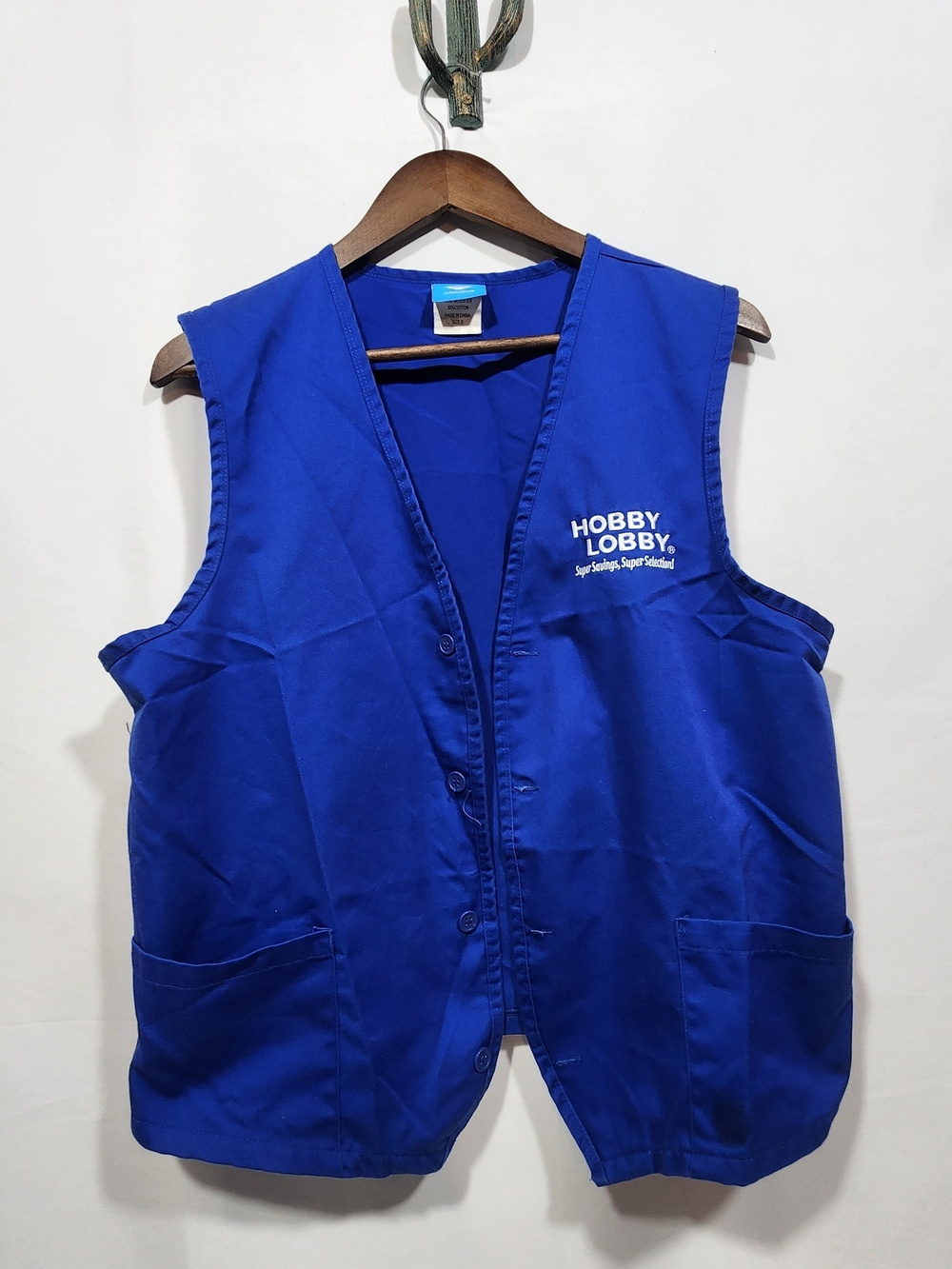 Hobby Lobby Blue Vest-Funny Costume Size Size
